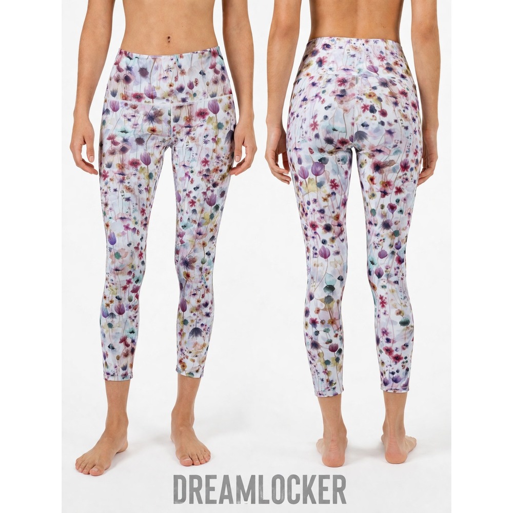 Lululemon Align High Rise Crop Mood Wash Leggings 14 Multi Color Nulu Soft